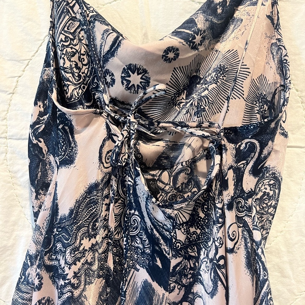 Topshop Idol Tattoo Print Satin Slipdress Size:6 - Picture 11 of 16